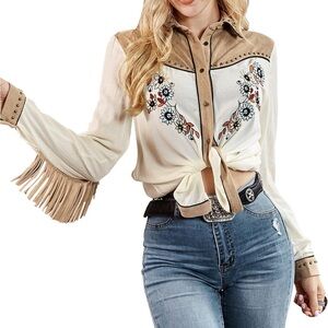 NEW Western fringe shirt
